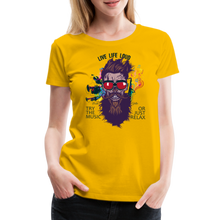 Charger l'image dans la galerie, T-shirt Femme Live Life Loud - jaune soleil