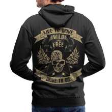 Charger l'image dans la galerie, Sweat-shirt à capuche hommes Live to Drive - noir