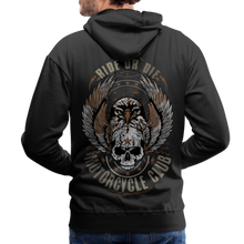 Charger l'image dans la galerie, Sweat-shirt à capuche hommes Eagle Rider - noir