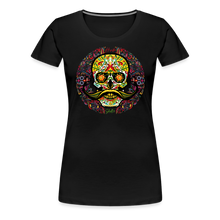 Charger l'image dans la galerie, T-shirt Femme Calavera mexicana - noir