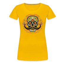 Charger l'image dans la galerie, T-shirt Femme Calavera mexicana - jaune soleil