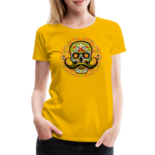 Charger l'image dans la galerie, T-shirt Femme Calavera mexicana - jaune soleil