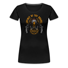 Charger l'image dans la galerie, T-shirt Femme Motorcycle vintage Eagle roads - noir