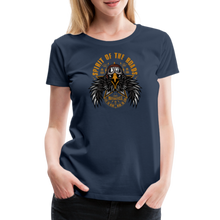 Charger l'image dans la galerie, T-shirt Femme Motorcycle vintage Eagle roads - bleu marine