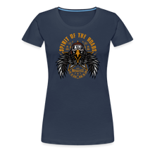 Charger l'image dans la galerie, T-shirt Femme Motorcycle vintage Eagle roads - bleu marine
