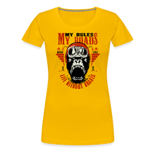 Charger l'image dans la galerie, T-shirt Femme Motorcycle Gorilla - jaune soleil