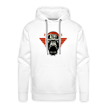 Charger l'image dans la galerie, Sweat-shirt à capuche hommes Motorcycle Gorilla - blanc