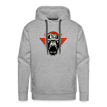 Charger l'image dans la galerie, Sweat-shirt à capuche hommes Motorcycle Gorilla - gris chiné