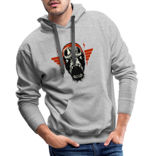 Charger l'image dans la galerie, Sweat-shirt à capuche hommes Motorcycle Gorilla - gris chiné