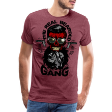 Charger l'image dans la galerie, T-shirt Homme Real bearded gang - rouge bordeaux chiné