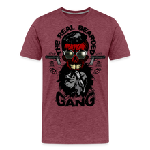 Charger l'image dans la galerie, T-shirt Homme Real bearded gang - rouge bordeaux chiné