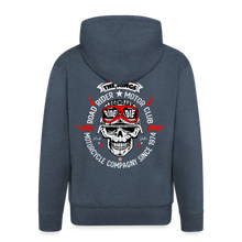 Charger l'image dans la galerie, Sweat-shirt Zippé à capuche Homme Ride or Die - bleu jeans