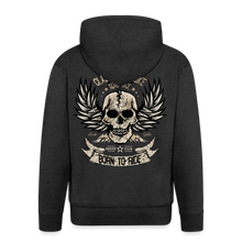Charger l'image dans la galerie, Sweat-shirt Zippé à capuche Hommes Classic motorbike - charbon