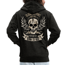 Charger l'image dans la galerie, Sweat-shirt Zippé à capuche Hommes Classic motorbike - charbon