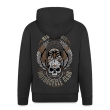 Charger l'image dans la galerie, Sweat-shirt Zippé à capuche Hommes Motorcycle club - noir