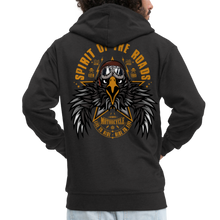 Charger l'image dans la galerie, Sweat-shirt Zippé à capuche Hommes Eagle roads - noir