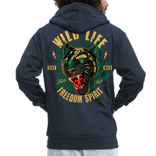 Charger l'image dans la galerie, Sweat-shirt Zippé à capuche Hommes Wild Life - marine