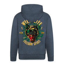 Charger l'image dans la galerie, Sweat-shirt Zippé à capuche Hommes Wild Life - bleu jeans