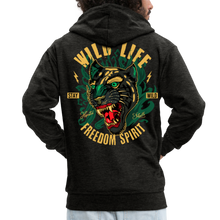 Charger l'image dans la galerie, Sweat-shirt Zippé à capuche Hommes Wild Life - charbon