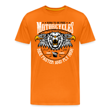 Charger l'image dans la galerie, T-shirt Homme Motorcycle Born to be free - orange