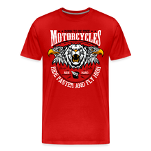 Charger l'image dans la galerie, T-shirt Homme Motorcycle Born to be free - rouge