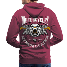 Charger l'image dans la galerie, Sweat-shirt à capuche hommes Born to be free - bordeaux