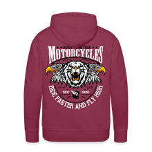 Charger l'image dans la galerie, Sweat-shirt à capuche hommes Born to be free - bordeaux