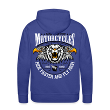 Charger l'image dans la galerie, Sweat-shirt à capuche hommes Born to be free - bleu royal