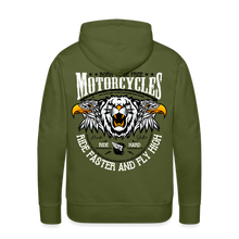 Charger l'image dans la galerie, Sweat-shirt à capuche hommes Born to be free - vert olive