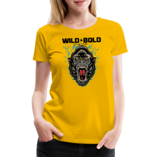 Charger l'image dans la galerie, T-shirt Femme Gorille Wild & Bold - jaune soleil