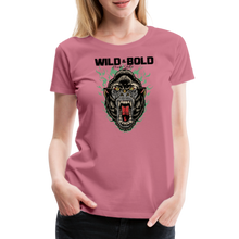Charger l'image dans la galerie, T-shirt Femme Gorille Wild & Bold - mauve