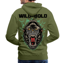 Charger l'image dans la galerie, Sweat-shirt à capuche hommes Wild Bold - vert olive
