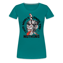 Charger l'image dans la galerie, T-shirt Femme Gorille - bleu diva