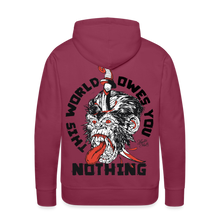 Charger l'image dans la galerie, Sweat-shirt à capuche hommes Gorille - bordeaux