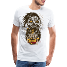 Charger l'image dans la galerie, T-shirt Homme Life makes different - blanc
