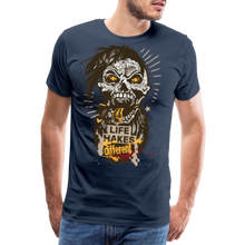 Charger l'image dans la galerie, T-shirt Homme Life makes different - bleu marine