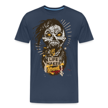 Charger l'image dans la galerie, T-shirt Homme Life makes different - bleu marine