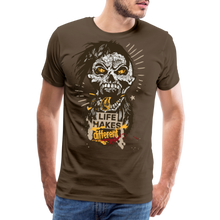 Charger l'image dans la galerie, T-shirt Homme Life makes different - marron bistre