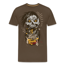 Charger l'image dans la galerie, T-shirt Homme Life makes different - marron bistre