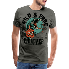 Charger l'image dans la galerie, T-shirt Homme Wild Free Tattoo snake - asphalte