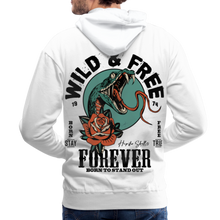 Charger l'image dans la galerie, Sweat-shirt à capuche hommes Wild & Free Snake - blanc