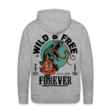 Charger l'image dans la galerie, Sweat-shirt à capuche hommes Wild & Free Snake - gris chiné