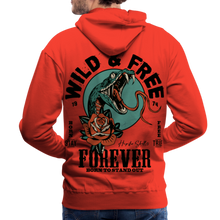 Charger l'image dans la galerie, Sweat-shirt à capuche hommes Wild & Free Snake - rouge