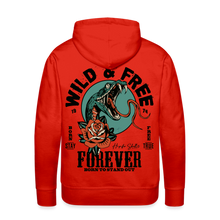 Charger l'image dans la galerie, Sweat-shirt à capuche hommes Wild & Free Snake - rouge