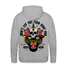Charger l'image dans la galerie, Sweat-shirt à capuche hommes Fear Panthère - gris chiné