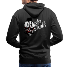 Charger l'image dans la galerie, Sweat-shirt à capuche hommes Hipster Skulls logo - noir