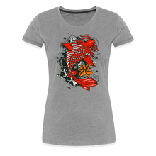 Charger l'image dans la galerie, T-shirt Femme Koi Fish - gris chiné