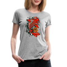 Charger l'image dans la galerie, T-shirt Femme Koi Fish - gris chiné
