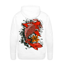 Charger l'image dans la galerie, Sweat-shirt à capuche hommes Koi Fish - blanc