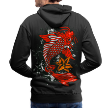 Charger l'image dans la galerie, Sweat-shirt à capuche hommes Koi Fish - noir